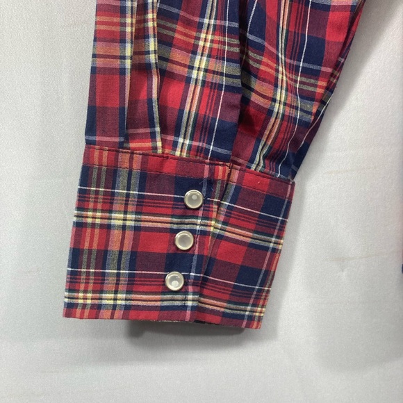 WRANGLER   MENS WESTERN LONG SLEEVE PLAID SHIRT STYLE 75204PP Size XL - Picture 10 of 15